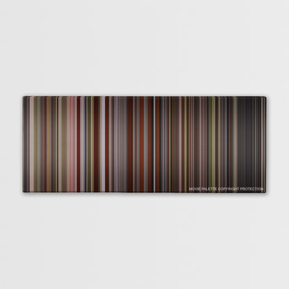 Barry Lyndon color palette canvas print: thousands of thin vertical stripes of color