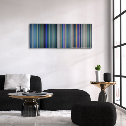 Avatar color palette canvas above a black sofa with a gold-topped table