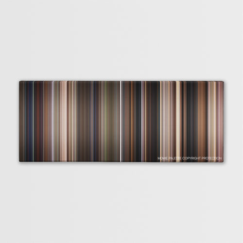 Cop Land color palette canvas print: thousands of thin vertical stripes of color