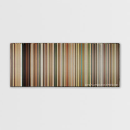 The Queen color palette canvas print: thousands of thin vertical stripes of color