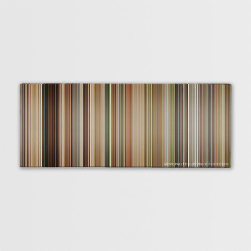 The Queen color palette canvas print: thousands of thin vertical stripes of color