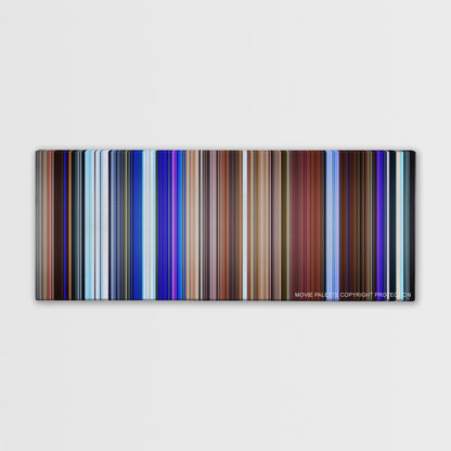 Soul color palette canvas print: thousands of thin vertical stripes of color