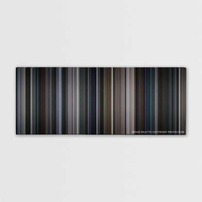 King Arthur: Legend of the Sword color palette canvas print: thousands of thin vertical stripes of color