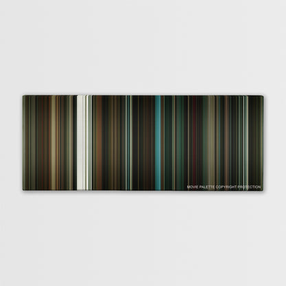 The Number 23 color palette canvas print: thousands of thin vertical stripes of color