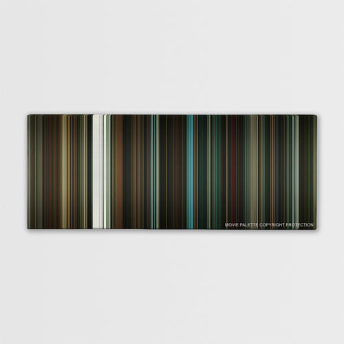 The Number 23 color palette canvas print: thousands of thin vertical stripes of color