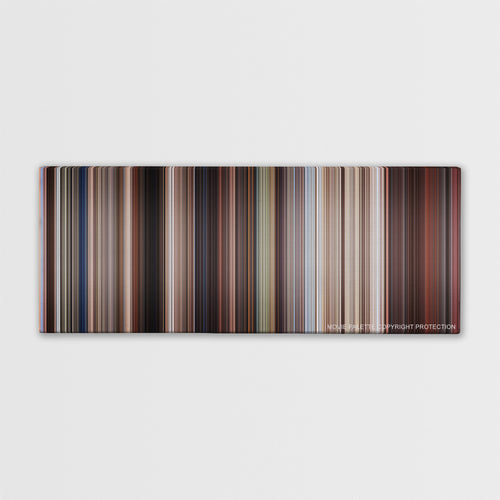 Indiana Jones and the Last Crusade color palette canvas print: thousands of thin vertical stripes of color