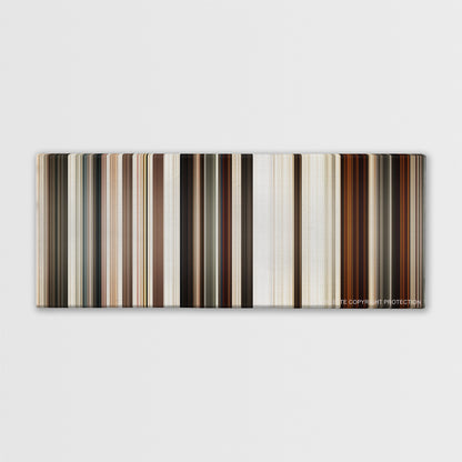 Jarhead movie barcode canvas print, the whole film as stripes of color