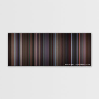 The Sixth Sense color palette canvas print: thousands of thin vertical stripes of color