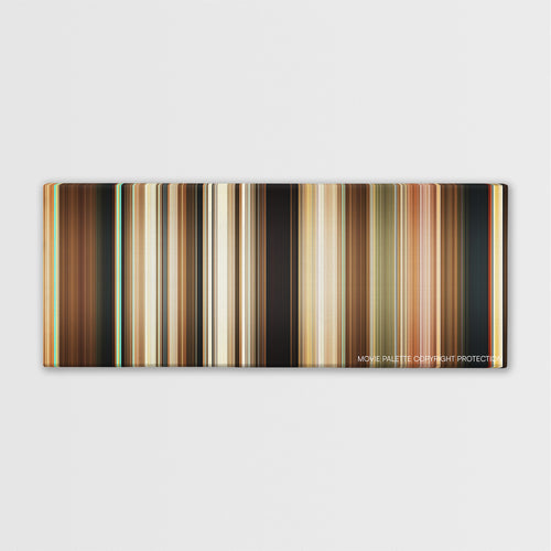 Palm Springs color palette canvas print: thousands of thin vertical stripes of color