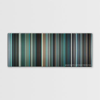 Biutiful color palette canvas print: thousands of thin vertical stripes of color