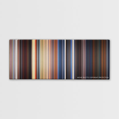 Out of Sight color palette canvas print: thousands of thin vertical stripes of color