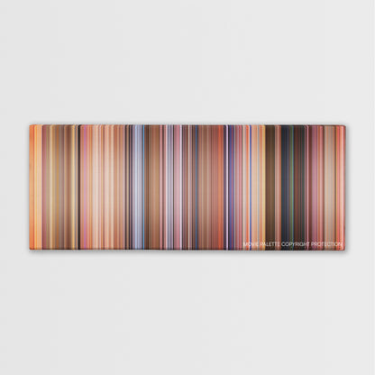 Ali G Indahouse color palette canvas print: thousands of thin vertical stripes of color