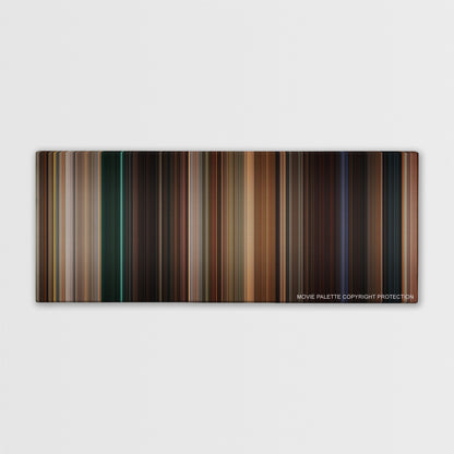 Drag Me to Hell color palette canvas print: thousands of thin vertical stripes of color