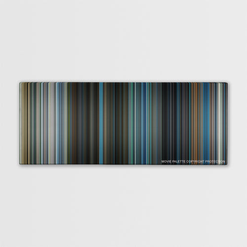 Project X color palette canvas print: thousands of thin vertical stripes of color