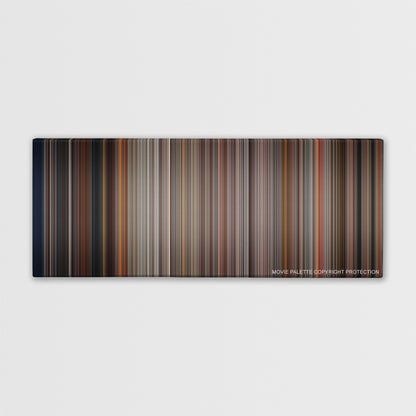 Speed color palette canvas print: thousands of thin vertical stripes of color
