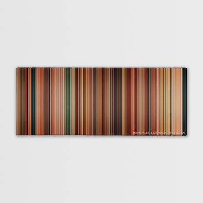 Machete color palette canvas print: thousands of thin vertical stripes of color