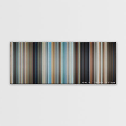 The Hangover color palette canvas print: thousands of thin vertical stripes of color