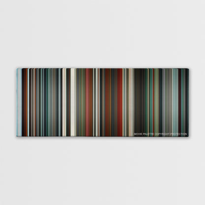 Hanna color palette canvas print: thousands of thin vertical stripes of color