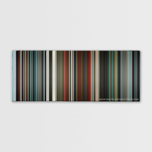 Hanna color palette canvas print: thousands of thin vertical stripes of color