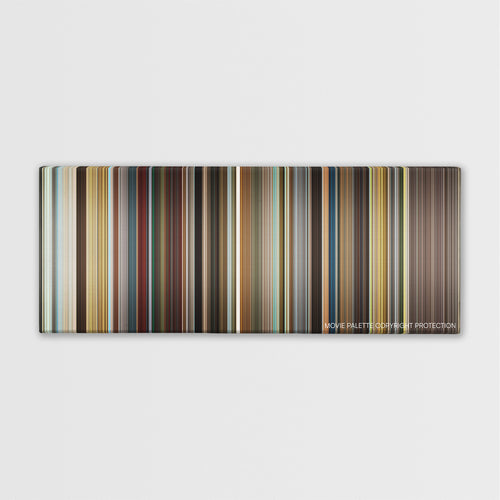 Big Eyes color palette canvas print: thousands of thin vertical stripes of color
