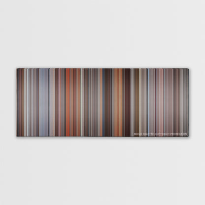 Primal Fear color palette canvas print: thousands of thin vertical stripes of color