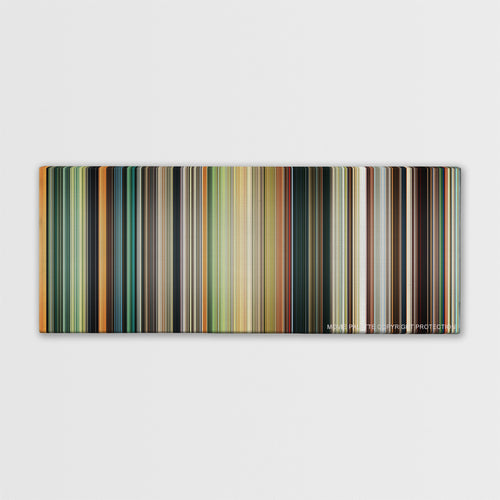 Bolt color palette canvas print: thousands of thin vertical stripes of color
