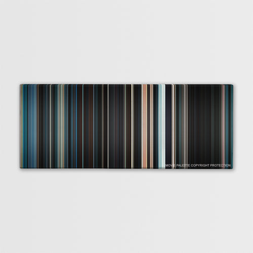 Serenity color palette canvas print: thousands of thin vertical stripes of color