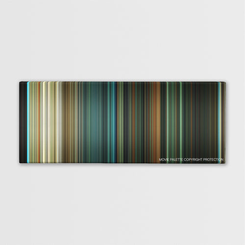 The Last House on the Left color palette canvas print: thousands of thin vertical stripes of color