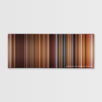 The Quick and the Dead color palette canvas print: thousands of thin vertical stripes of color