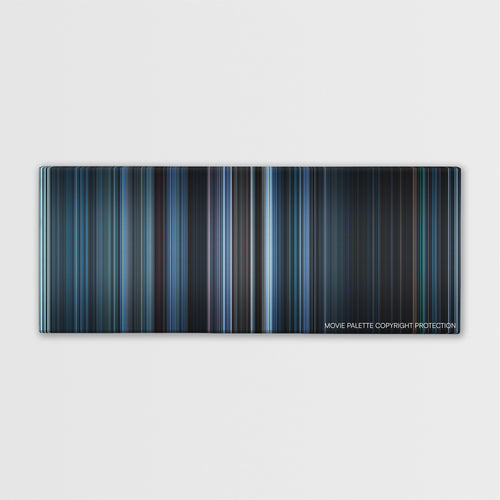 Dead Silence color palette canvas print: thousands of thin vertical stripes of color