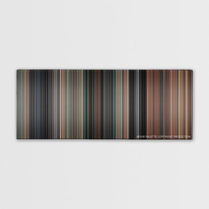 Thelma & Louise color palette canvas print: thousands of thin vertical stripes of color
