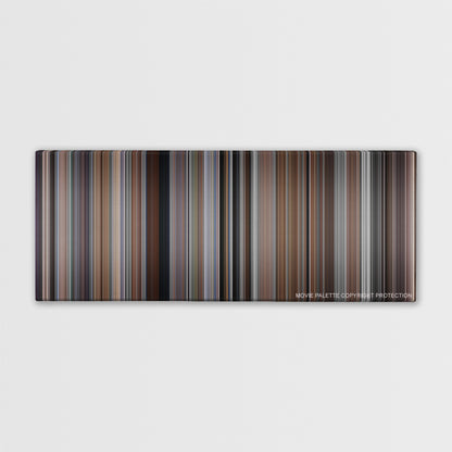 Memento color palette canvas print: thousands of thin vertical stripes of color