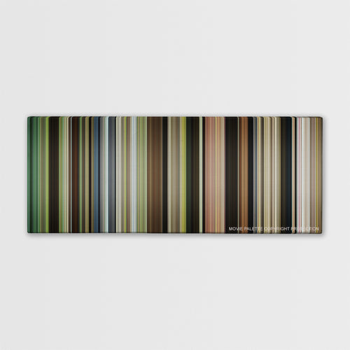 Captain Fantastic color palette canvas print: thousands of thin vertical stripes of color