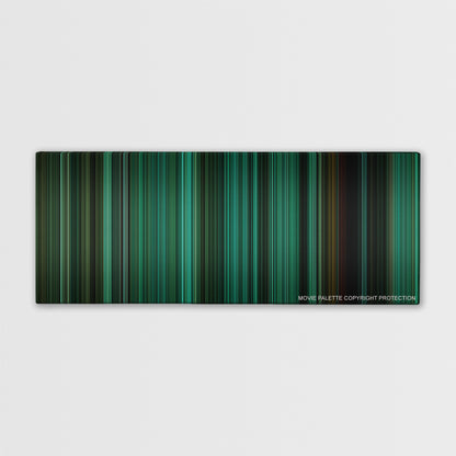 The Ring color palette canvas print: thousands of thin vertical stripes of color