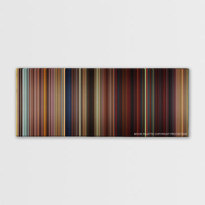 Kung Fu Panda 2 color palette canvas print: thousands of thin vertical stripes of color
