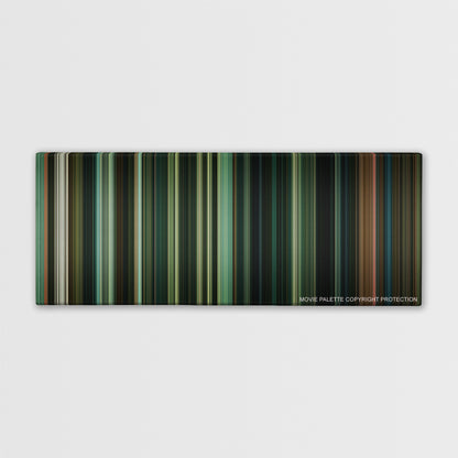 Doctor Sleep color palette canvas print: thousands of thin vertical stripes of color