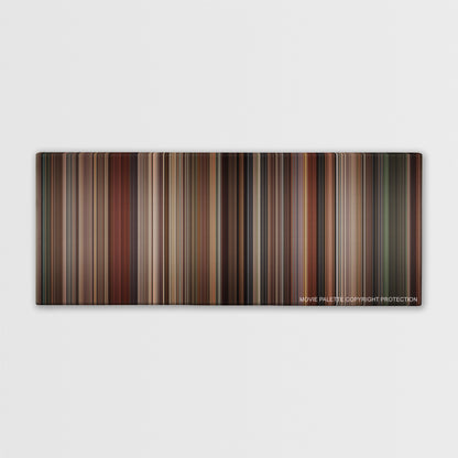 500 Days of Summer color palette canvas print: thousands of thin vertical stripes of color