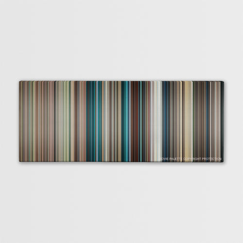 Blue Valentine color palette canvas print: thousands of thin vertical stripes of color