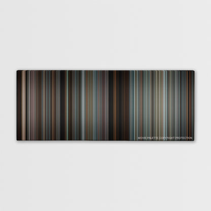 The Next Three Days color palette canvas print: thousands of thin vertical stripes of color