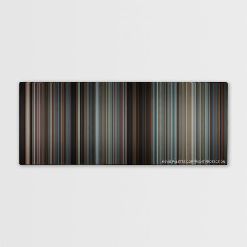 The Next Three Days color palette canvas print: thousands of thin vertical stripes of color