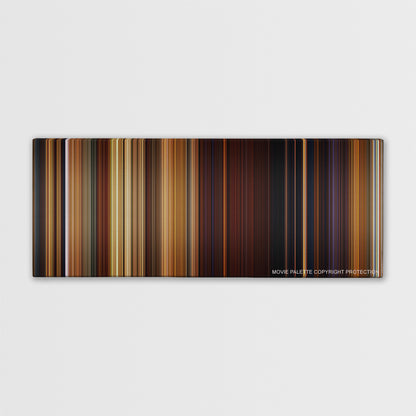 Shrek Forever After color palette canvas print: thousands of thin vertical stripes of color