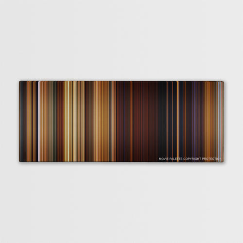 Shrek Forever After color palette canvas print: thousands of thin vertical stripes of color