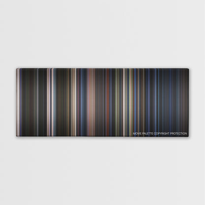 Teenage Mutant Ninja Turtles color palette canvas print: thousands of thin vertical stripes of color