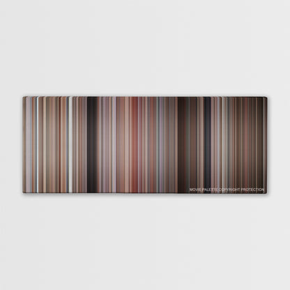Misery color palette canvas print: thousands of thin vertical stripes of color