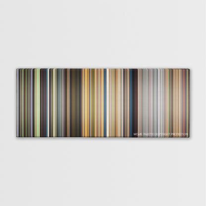Turbo color palette canvas print: thousands of thin vertical stripes of color