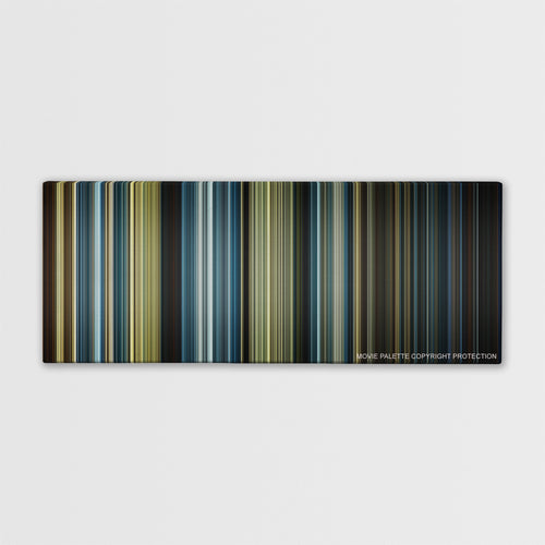Assassin's Creed color palette canvas print: thousands of thin vertical stripes of color