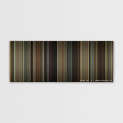 The Heat color palette canvas print: thousands of thin vertical stripes of color