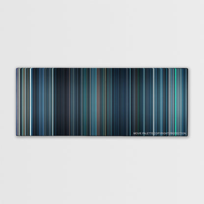 Resident Evil: Apocalypse color palette canvas print: thousands of thin vertical stripes of color