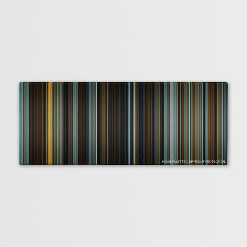 The Curious Case of Benjamin Button color palette canvas print: thousands of thin vertical stripes of color