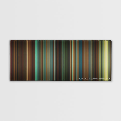 We Own the Night color palette canvas print: thousands of thin vertical stripes of color